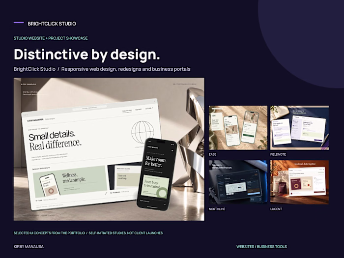 BrightClick Studio | Web Design & Portfolio Experience