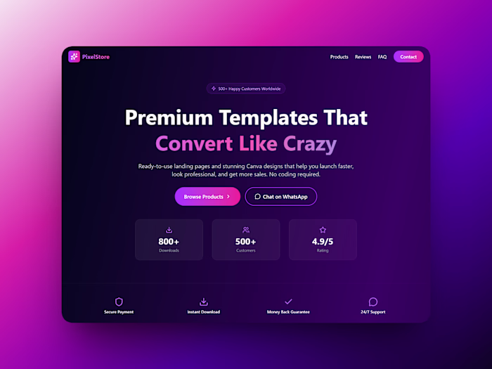 3 seconds to convert or lose the sale Built this landing pag...