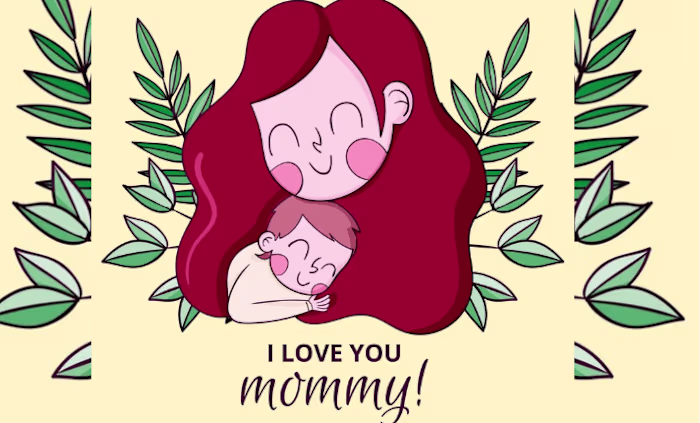A child's love for the mother.
