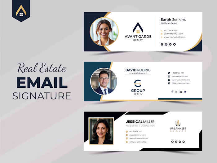 Real Estate Email Signature Design