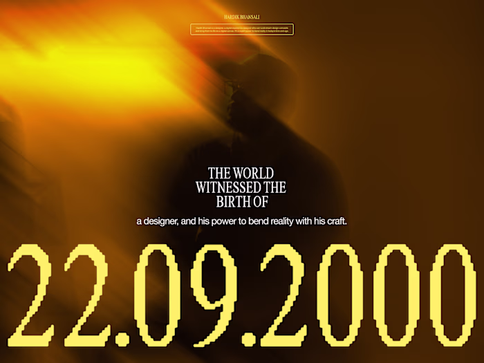 22.09.2000 HE WAS BORN