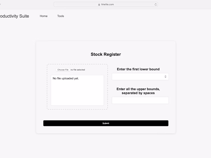 Stock Register Automation for a Metal Supplier