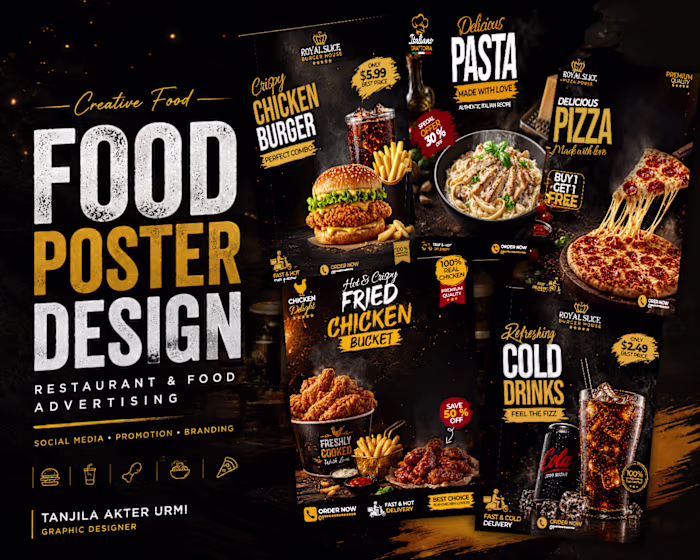 Food Poster Design | Restaurant & Food Advertising