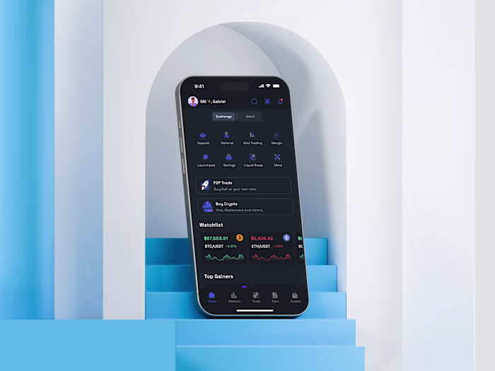 Enhanced Usability in Web3 App: Crypto Exchange Homepage Red...
