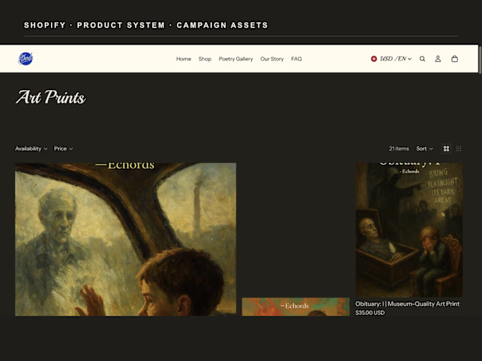 Echords — Shopify Store, Product System & Campaign Assets