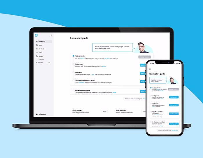 Personal CRM UI/UX design