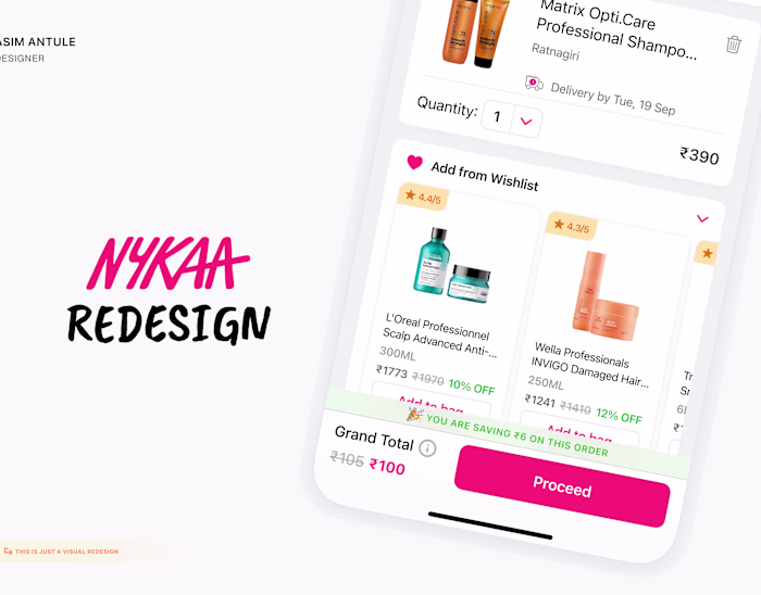 Nykaa Visual Redesign | UI Design