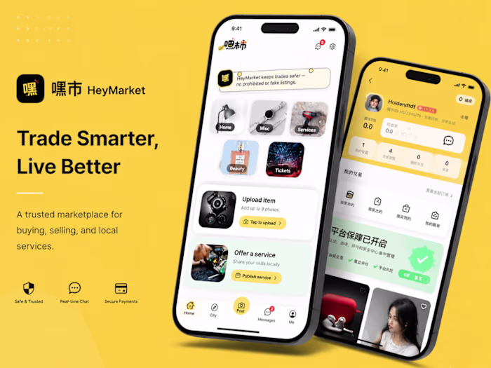 Full-Stack Marketplace App Development for HeyMarket