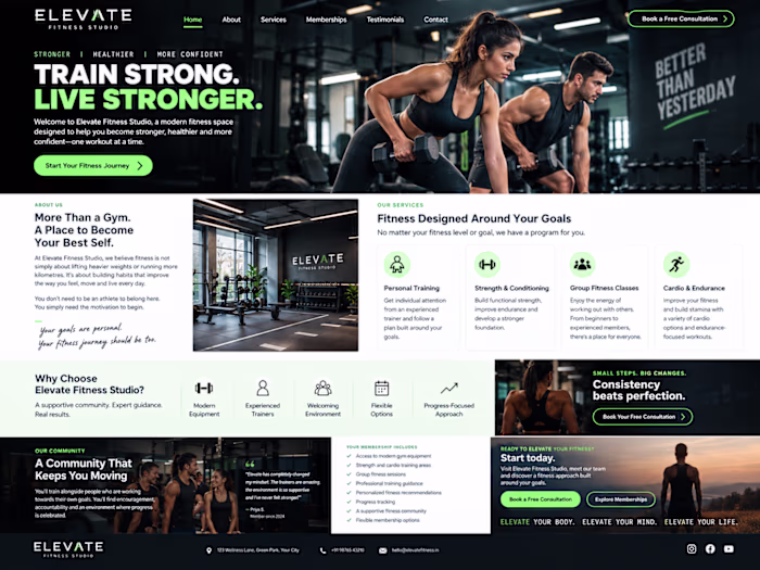 Website Homepage Copy — Elevate