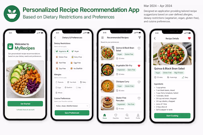 Personalized Recipe Recommendation App Base