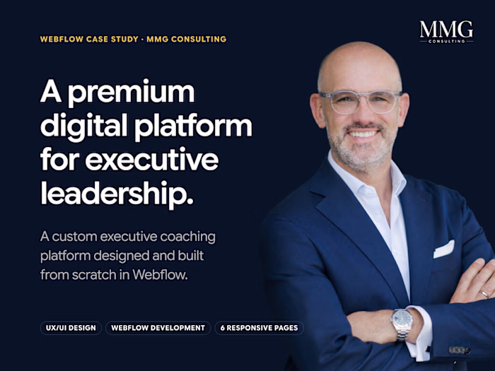 MMG Consulting: Webflow Website for Executive Coaching