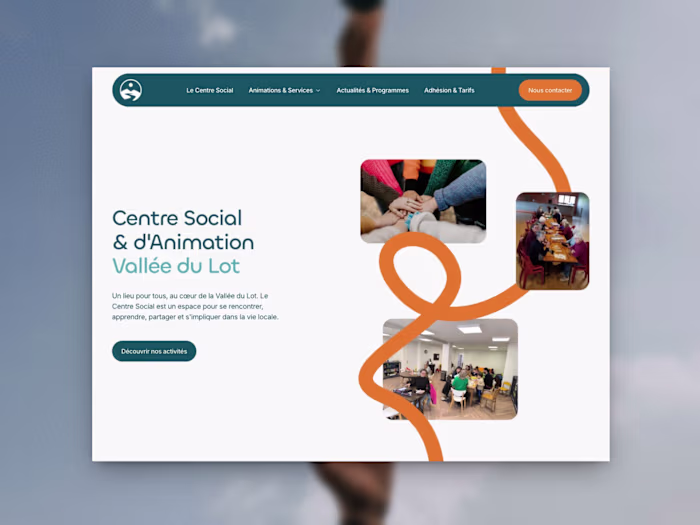 Brand Identity and Framer Website for a Community Center