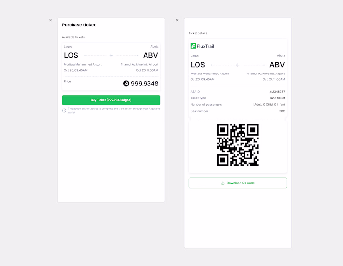 Blockchain Ticketing Experience