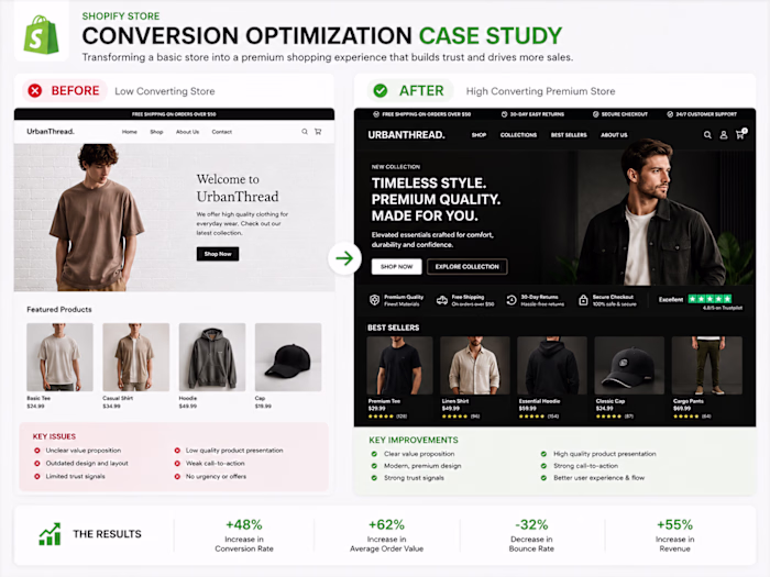 Shopify Store Conversion Optimization Case