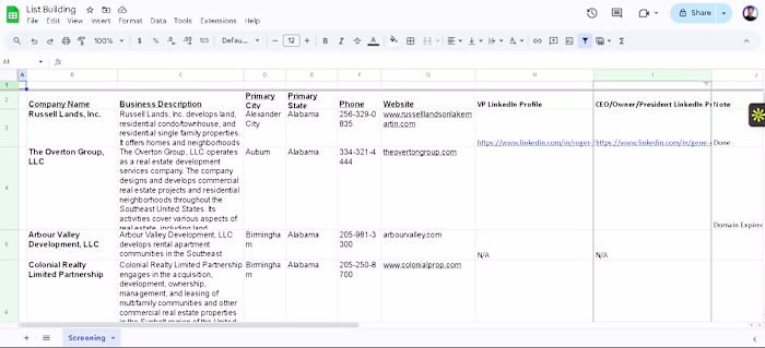 List Building 