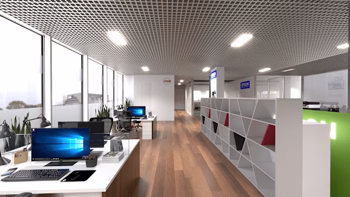 Interior of an office space