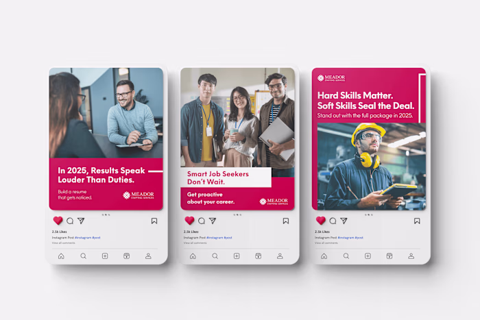 Meador Staffing Social and Salary Carousels