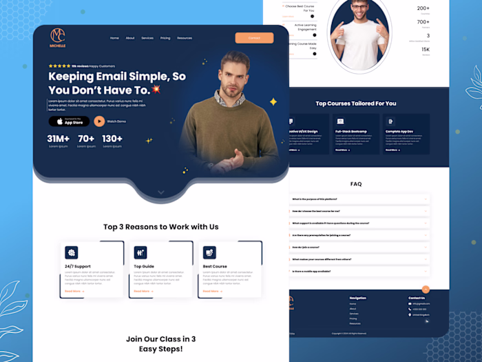 Online Course Platform - Landing Page Design