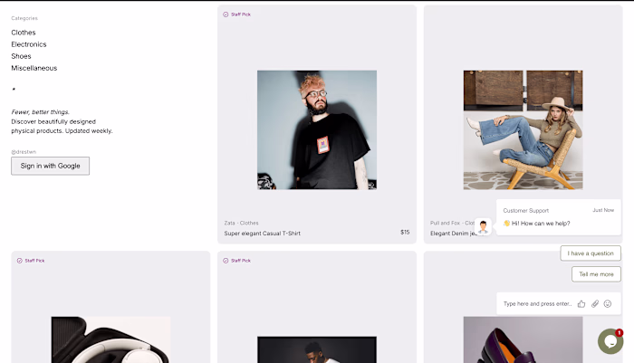 E-commerce website