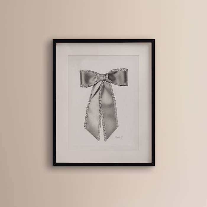 Graphite Bow Illustration 