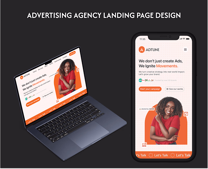 Adtune Website Design