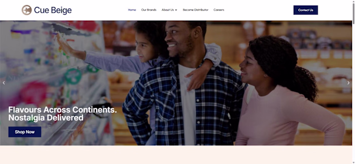 Cue Beige – Ecommerce & Brand Website