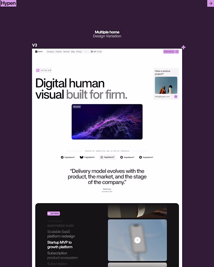 Latest agency template

