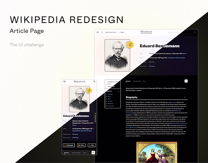 Wikipedia redesign