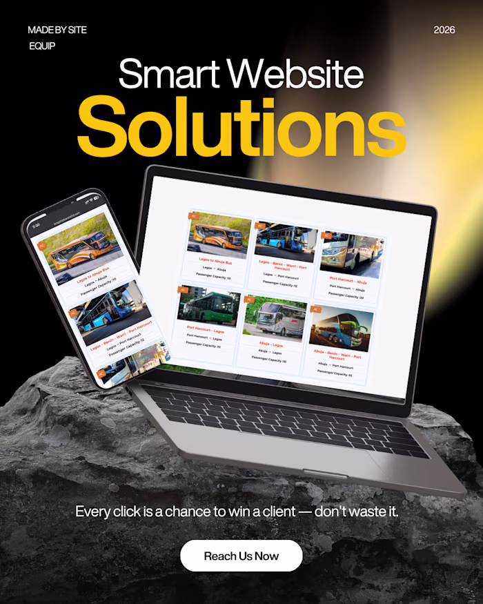 Passenger booking website and logistics