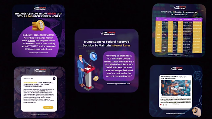 Designs for Crypto news page