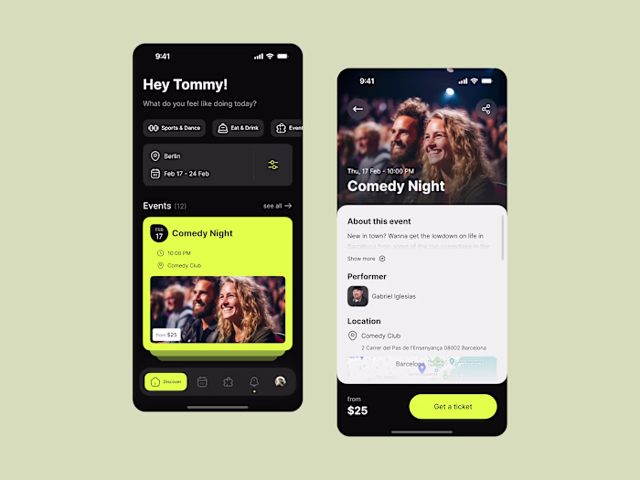 Event manager - Mobile app