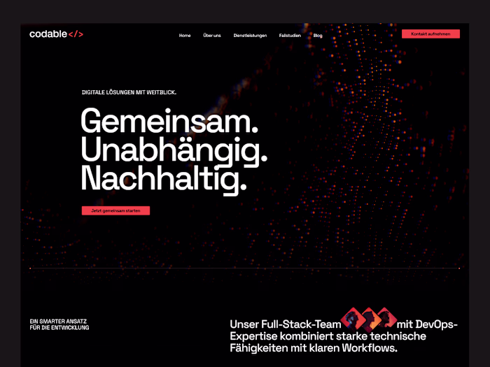 Website header created for Codable