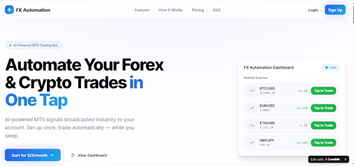This is a fintech platform