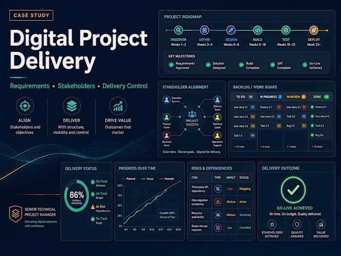 Digital Project Delivery & Stakeholder Coordination