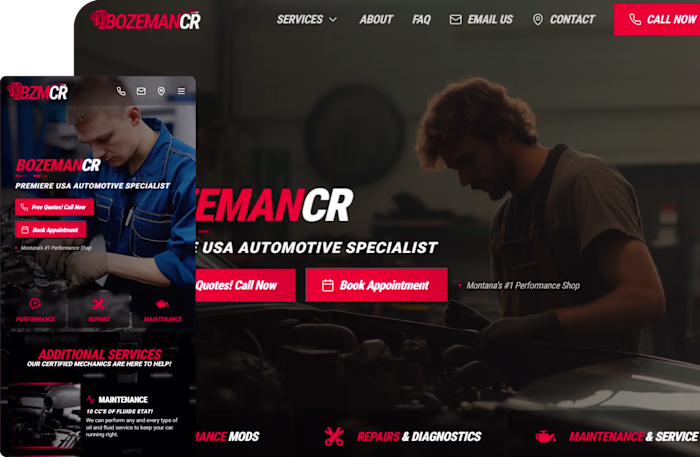 BozemanCR | Automotive Specialist Website Montana