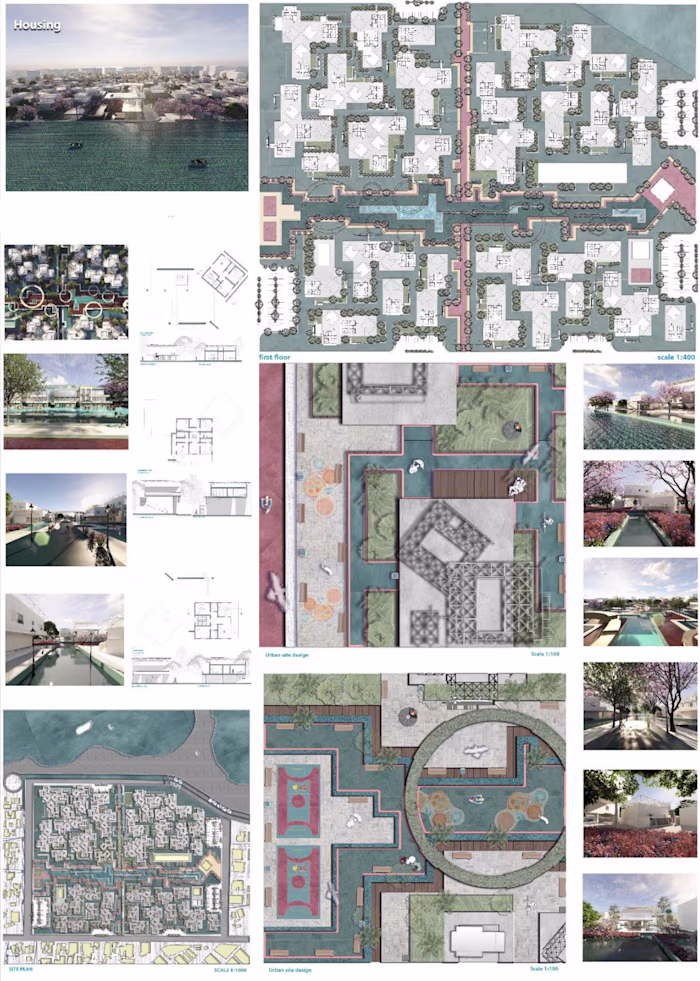 Zero-Carbon Car-Free Neighborhood Design