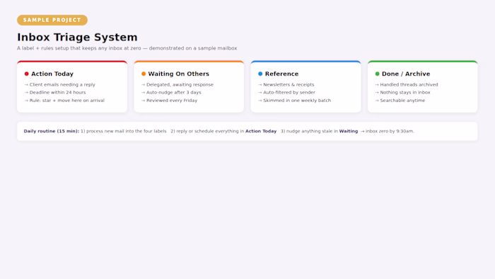 Sample: Inbox Triage System. Sample