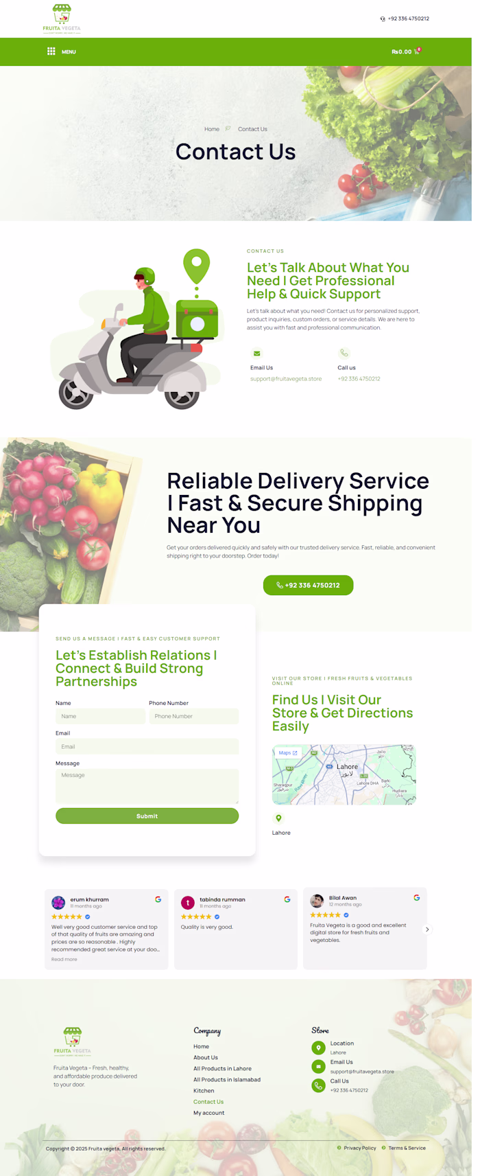 Home Page About Page and