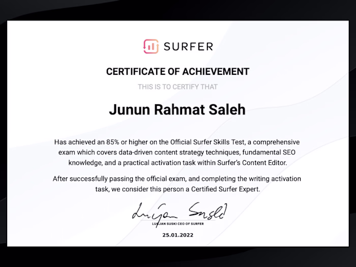 Certified Surfer SEO and Semrush SEO