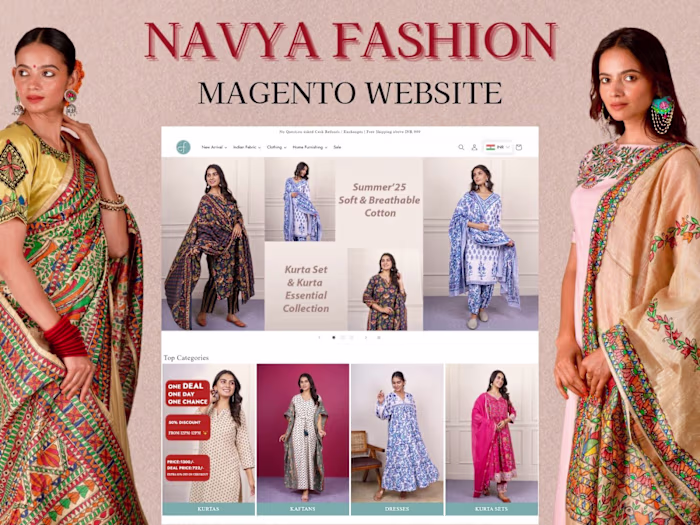 Navya's Fashion | Magento Website