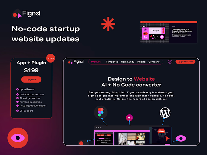 Fignel UI & motion updates on Behance
