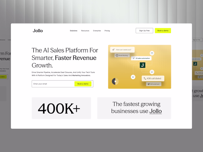 Jollo is an AI-powered B2B