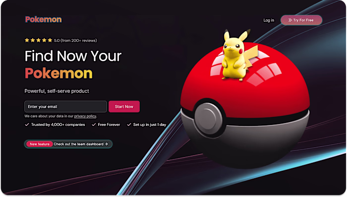 Hero Section - Pokèmon