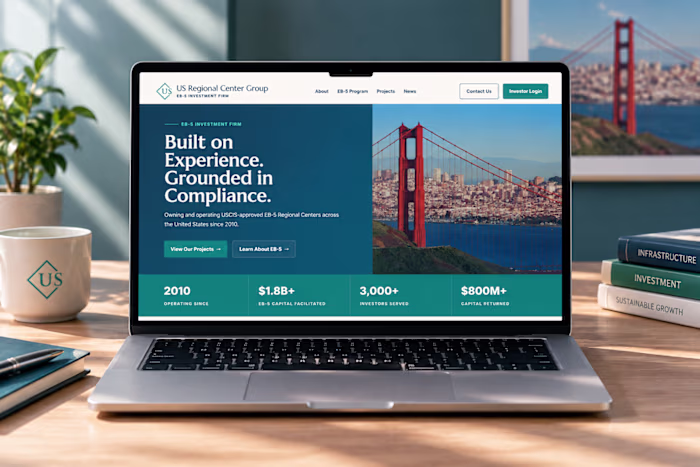 EB-5 Investment Firm WordPress Website Design & Development