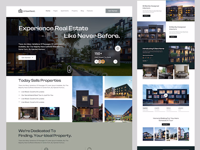 Real Estate Landing Page Design