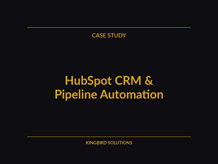 HubSpot CRM Implementation & Pipeline Automation