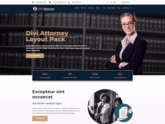 Divi Law Firm Project