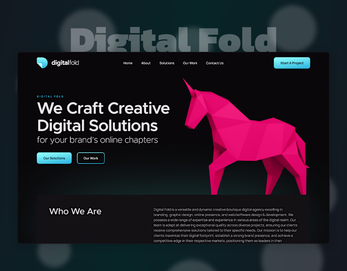 Digital Fold - Figma to Webflow Conversion