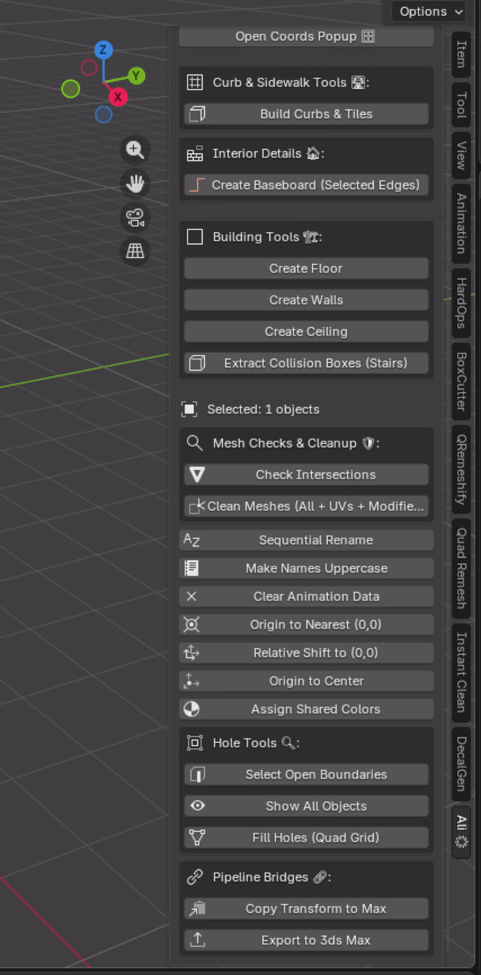 
Blender Pipeline Addon — custom