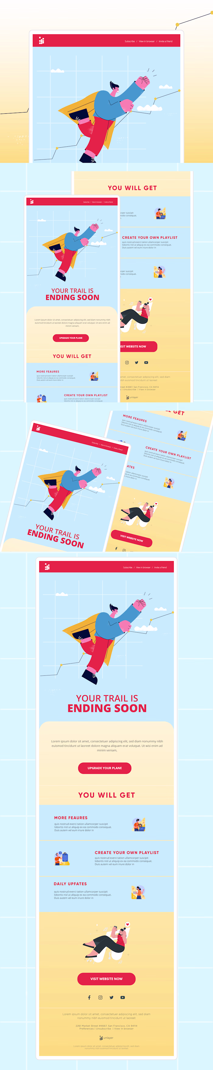 Creative Minimal Email Template Design